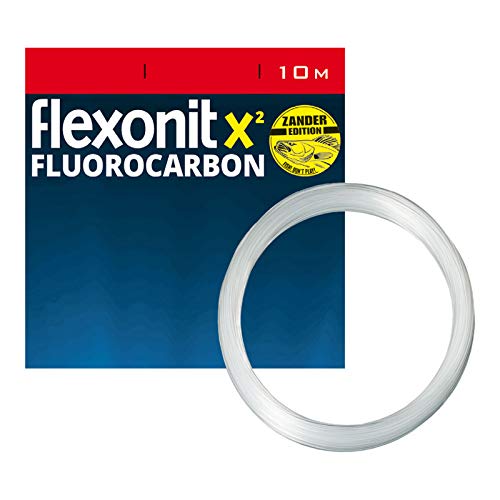 flexonit Zander Vorfachmaterial Fluoro Profi-X² Fluoro Zander 0,45mm 10m 12,1kg von flexonit