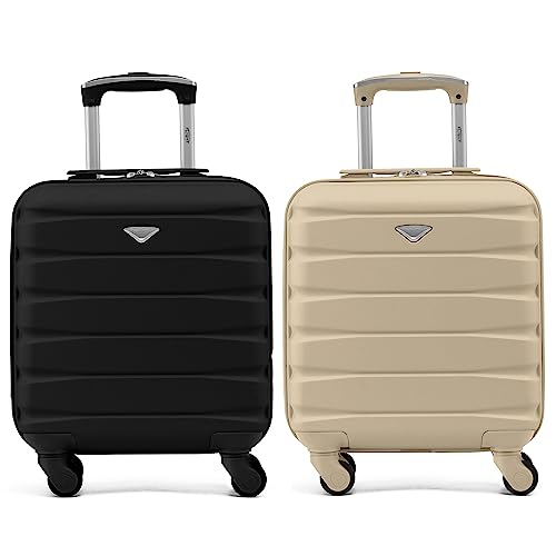 Flight Knight 2er-Set Leichte 4-Rad-abs-hartschalenkoffer Handgepack, Zugelassen Fur Uber 35 Fluggesellschaften, Einschließlich Easyjet, Maximale Große Fur KLM Und Air France 55x35x25cm Flight Knight 2er-Set Leichte 4-Rad-abs-hartschalenkoffer Handgepack, Zugelassen Fur Uber 35 Fluggesellschaften, Einschließlich Easyjet, Maximale Große Fur KLM Und Air France 55x35x25cm von Flight Knight