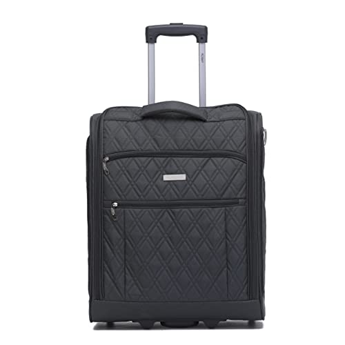 Flight Knight 56x45x25cm easyJet & British Airways Large Carry On Approved & Tested Maximum Size Handgepack Koffer - 2 Rader - Ultra Lightweight Durable Soft Case Textile Cabin Suitcase von Flight Knight