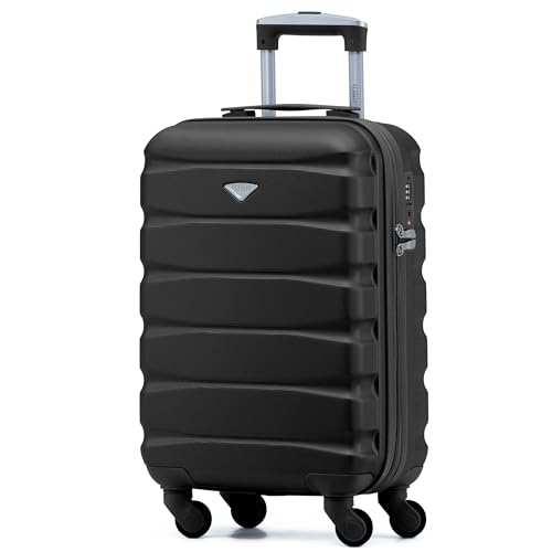 Flight Knight Leichte 4-Rad-ABS-Hartschalenkoffer Handgepack, zugelassen fur uber 100 Fluggesellschaften, darunter British Airways, easyJet, Jet2 und Wizz, 55 x 35 x 20 cm – TSA-Schloss Flight Knight Leichte 4-Rad-ABS-Hartschalenkoffer Handgepack, zugelassen fur uber 100 Fluggesellschaften, darunter British Airways, easyJet, Jet2 und Wizz, 55 x 35 x 20 cm – TSA-Schloss von Flight Knight