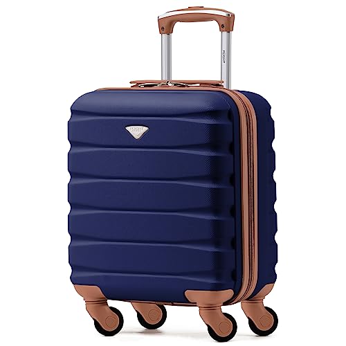 Flight Knight Leichtes, starres ABS-Handgepack mit 4 Radern, zugelassen fur uber 100 Fluggesellschaften, darunter Air France, Ryanair und easyJet, 45x36x20cm von Flight Knight