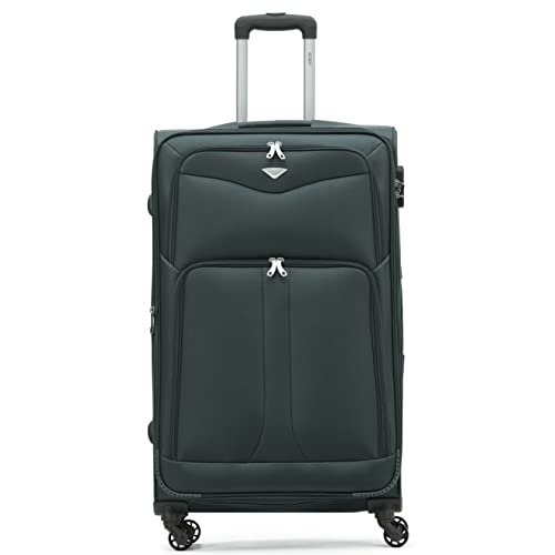 Flight Knight Lightweight 4 Wheel 800D Soft Case Suitcases Anti Crack Cabin & Hold Luggage Options Approved for Over 100 Airlines Including easyJet, BA & Many More! Flight Knight Lightweight 4 Wheel 800D Soft Case Suitcases Anti Crack Cabin & Hold Luggage Options Approved for Over 100 Airlines Including easyJet, BA & Many More! von Flight Knight
