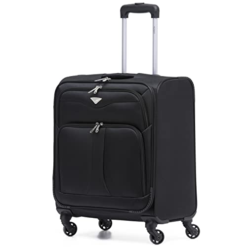 Flight Knight Lightweight 4 Wheel 800D Soft Case Suitcases Cabin Carry On Hand Luggage Approved for easyJet & BA Maximium Size Overhead Carry On Flight Knight Lightweight 4 Wheel 800D Soft Case Suitcases Cabin Carry On Hand Luggage Approved for easyJet & BA Maximium Size Overhead Carry On von Flight Knight