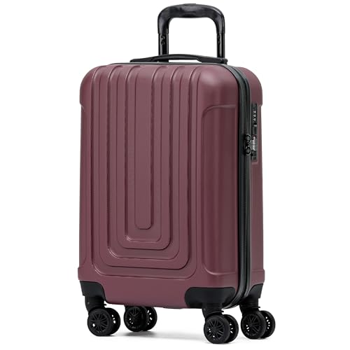 Flight Knight Premium Lightweight Hartschalenkoffer - 8 Spinner-Rader - TSA-Schloss & USB-Anschluss - Zugelassen Fur Uber 100 Fluggesellschaften Einschließlich EasyJet, Ryanair & Jet2-55x35x20cm von Flight Knight