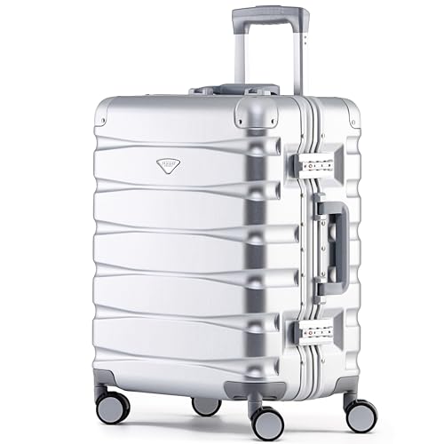 Flight Knight Premium Travel Suitcase - 8 Spinner Wheels - Built-in TSA Lock Lightweight Aluminium Frame, ABS Hard Shell Carry on Check In Luggage Highly Durable - Approved for Over 100 Airlines von Flight Knight