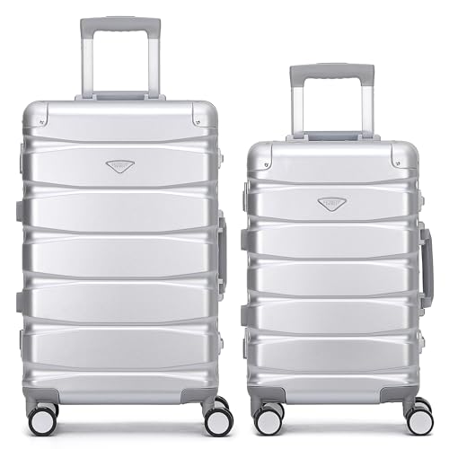 Flight Knight Premium Travel Suitcase - 8 Spinner Wheels - Built-in Side Lock Lightweight Aluminium Frame, ABS Hard Shell Carry on Check In Luggage Highly Durable - Approved for over 100 Airlines von Flight Knight