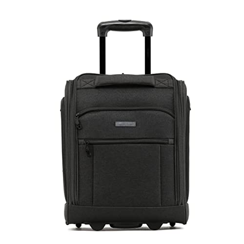 Flight Knight easyJet Underseat Carry On Non Priority Approved Handgepack Koffer - 2 Rader - Ultra Lightweight Durable Soft Case Textile Cabin Suitcase 42x35x20cm von Flight Knight