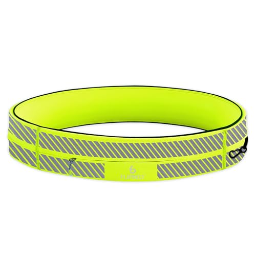 FlipBelt Classic - Laufgürtel für Handy & kleines Zubehör - Sport-Bauchtasche für Damen und Herren - M - Reflektierendes Neongelb FlipBelt Classic - Laufgürtel für Handy & kleines Zubehör - Sport-Bauchtasche für Damen und Herren - M - Reflektierendes Neongelb von FlipBelt