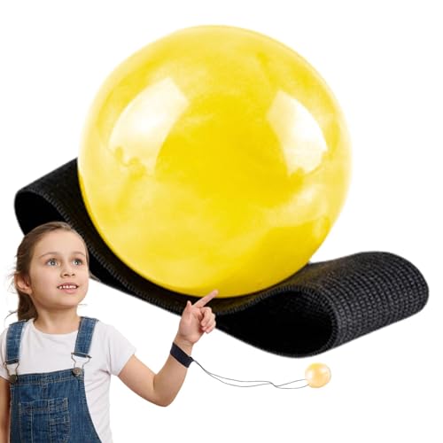 Handgelenk-Return-Ball für Kinder,Return-Ball | Rebound Ball Ball Return mit Seil - Lustiger beleuchteter Ball an einer Schnur, Rebound-Bälle mit Armband, Rebound-Ball zum Spielen, für Erwachsene, für von Flkiglm