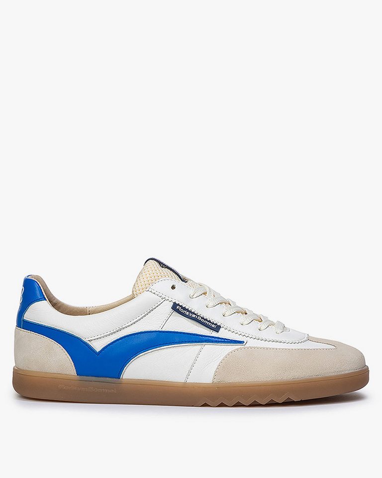 Floris van Bommel Floris Sport Blue Leather Sneaker von Floris van Bommel