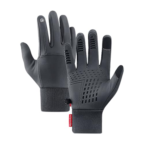 Flossty Thermo-Handschuhe, Fahrradhandschuhe Handschuhe für Herren Damen Winter warme, Outdoor-Radsporthandschuhe zum Skifahren, Laufen, Fahren, Klettern von Flossty