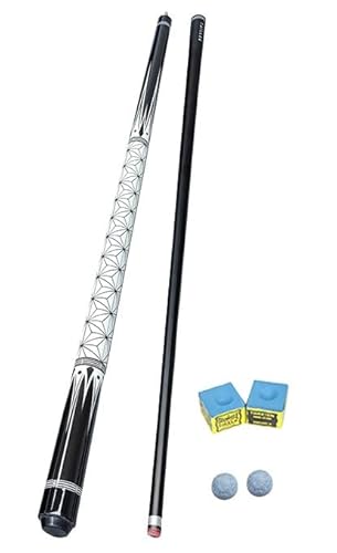 Pool-Queue-Set – 57 Zoll, 19 Unzen, 1/2 Joint Snooker Billardqueues –Pool Billard Queue(Color:A,Size:10mm) von Flwexquisite