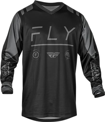 Fly Racing Trikot F-16 für Herren (Schwarz/Anthrazit, Größe XXXL) von Fly Racing