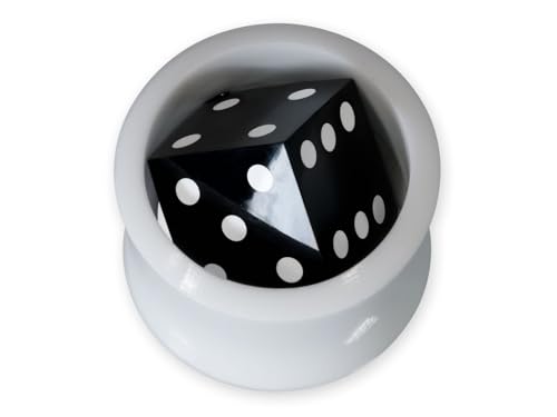 Fly Style 1 Stück Piercing Ohr Tunnel Plug Würfel - Ohr Piercings - Rockabilly Acryl oder Horn Tunnel, Modelle:Modell A, Größe:18 mm Fly Style 1 Stück Piercing Ohr Tunnel Plug Würfel - Ohr Piercings - Rockabilly Acryl oder Horn Tunnel, Modelle:Modell A, Größe:18 mm von Fly Style