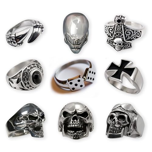Fly Style 1 Stück Ringe aus Edelstahl - Totenkopf, Alien, Drache, Eisernes Kreuz, Ring Grösse:19.1 mm, Modelle:Dragon Claw Kralle Fly Style 1 Stück Ringe aus Edelstahl - Totenkopf, Alien, Drache, Eisernes Kreuz, Ring Grösse:19.1 mm, Modelle:Dragon Claw Kralle von Fly Style