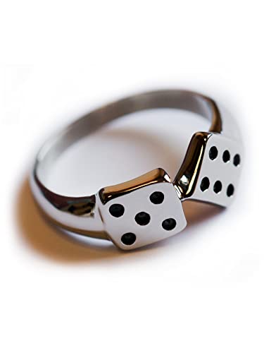 Fly Style 1 Stück Ringe aus Edelstahl - Totenkopf, Alien, Drache, Eisernes Kreuz, Ring Grösse:22.0 mm, Modelle:Würfel Glücksring Dice Poker Fly Style 1 Stück Ringe aus Edelstahl - Totenkopf, Alien, Drache, Eisernes Kreuz, Ring Grösse:22.0 mm, Modelle:Würfel Glücksring Dice Poker von Fly Style