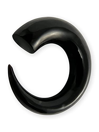 Fly Style Dehnschnecke aus Horn - Spirale Ohr-Expander, Grösse:14 mm (Paar) von Fly Style