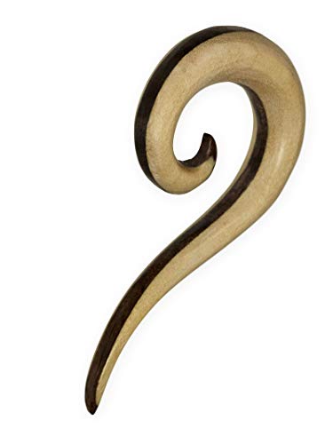 Fly Style Holz Dehnungsspirale - Zweifarbiger und geschwungener Expander, Grösse:12 mm Fly Style Holz Dehnungsspirale - Zweifarbiger und geschwungener Expander, Grösse:12 mm von Fly Style