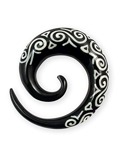 Fly Style Piercing Ohr Expander aus Horn und Knochen - Dehnschnecke Dehnspirale Dehnungsschnecke Dehnsichel, Grösse:10 mm Fly Style Piercing Ohr Expander aus Horn und Knochen - Dehnschnecke Dehnspirale Dehnungsschnecke Dehnsichel, Grösse:10 mm von Fly Style