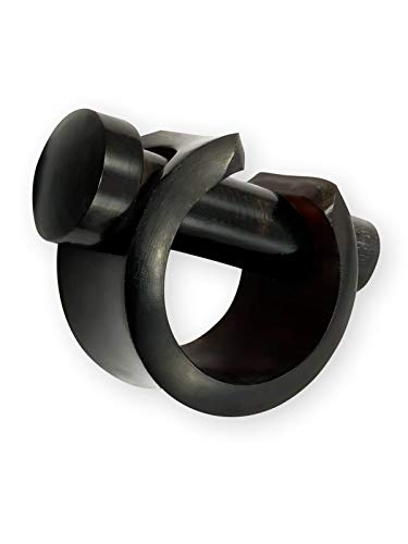 Fly Style Piercing Ohr Tunnel Plug Creolen - Ohr Piercings - Tunnel Horn, Grösse:10 mm von Fly Style