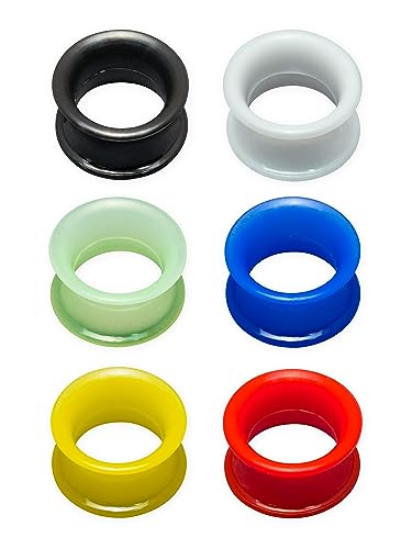 Fly Style Set aus 6 Farben Flesh-Tunnel aus Silikon - Extra weich und flexibel, Grösse:20 mm Fly Style Set aus 6 Farben Flesh-Tunnel aus Silikon - Extra weich und flexibel, Grösse:20 mm von Fly Style