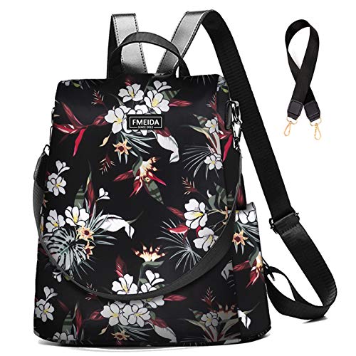 Fmeida Rucksack Damen Anti-Diebstahl Hantasche 2 in 1 Groß Umhängetasche Wasserdicht Backpack Shopper Schultertasche Daypacks Aus Oxford Für Reise Arbeit Alltag Sport Schule Blumen Rot Fmeida Rucksack Damen Anti-Diebstahl Hantasche 2 in 1 Groß Umhängetasche Wasserdicht Backpack Shopper Schultertasche Daypacks Aus Oxford Für Reise Arbeit Alltag Sport Schule Blumen Rot von Fmeida