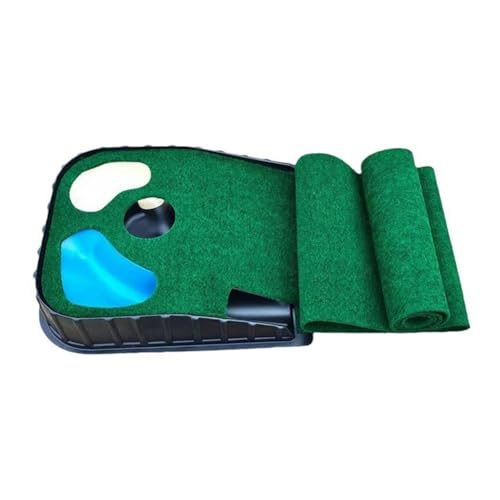 Fmoutyy Golf-Putter-Pad für den Innenbereich, 2,16 x 0,33 m, Putter-Trainer, Teppich, Übungsanzug, Ball-Rückprall-Pad von Fmoutyy