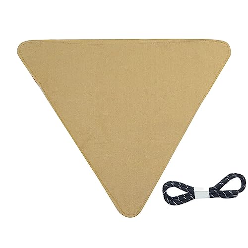 Fmoutyy Tragbarer, Zusammenklappbarer Stativ-Campinghocker, Wasserdichter Canvas-Outdoor-Angelhocker, Stoffbezug, Khaki von Fmoutyy