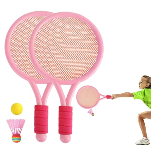 FmtwPhn Badminton-Set für Kinder,Badmintonschläger-Set,Professionelles Indoor-Badmintonschläger-Set - Interaktives Spiel, Badminton-Ausrüstung, Schlägerspielzeug für Kinder, Jungen und Mädchen von FmtwPhn