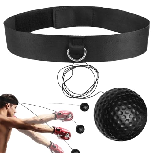 Boxtraining Reaktionsball, Boxreflexball | Stirnband React Ball Set für Kindertraining Boxen - Trainingsgeräte für Anfänger, Fitness-Reflexball für Reisen, Fitnessstudio von Fmzrbnih