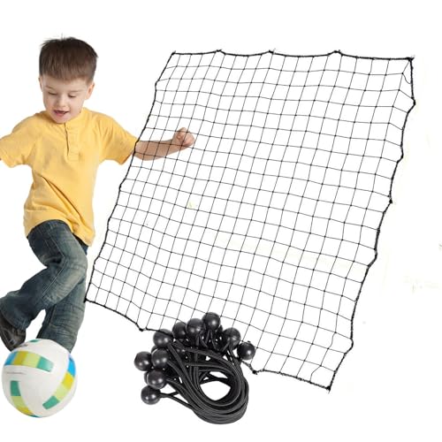 Fußball-Rebounder-Netz – Rebounder-Ersatznetz, Fußball-Rebound-Fangnetz, Trainingshilfe, Zielziel, Kickbackk, Feldtraining, Fußball-Netz, für Outdoor-Fußball, 90 x 90 cm, Schwarz Fußball-Rebounder-Netz – Rebounder-Ersatznetz, Fußball-Rebound-Fangnetz, Trainingshilfe, Zielziel, Kickbackk, Feldtraining, Fußball-Netz, für Outdoor-Fußball, 90 x 90 cm, Schwarz von Fmzrbnih
