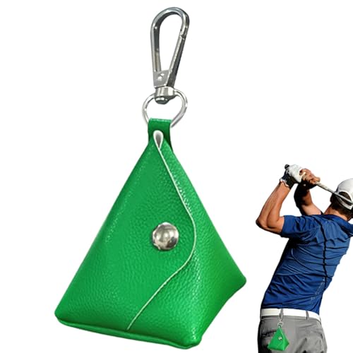Golf-Tee-Halter-Tasche, Golf-Tee-Beutel-Tasche | Golfballtasche aus PU-Leder mit Magnetverschluss | Tragbare Golfball-Aufbewahrungs-Hüfttasche, Golfball-Organizer für Golftraining, Wettkampf von Fmzrbnih