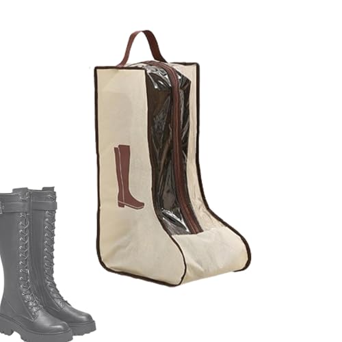 Schuhtasche für Stiefel – Mehrzweck-Organizer für Kleiderschrank, tragbare Aufbewahrungsbox für Stiefel | Tragetasche für hohe Stiefel, staubdicht mit Griff, schützender Reise-Organizer, braun, Short von Fmzrbnih