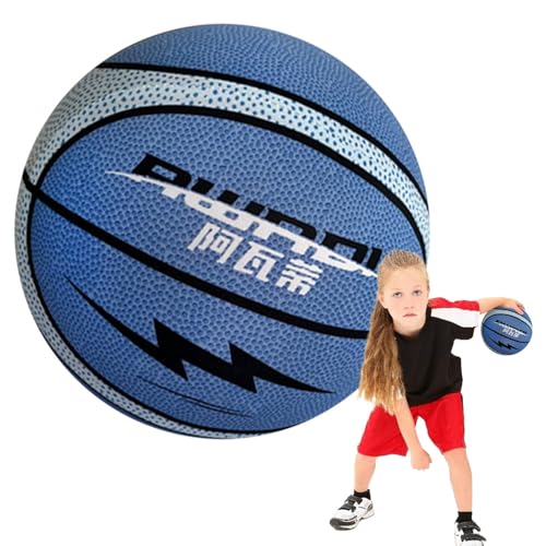 Silent Basketball – Silent Bounce Basketball, Tragbarer Leiser Basketball | Hochelastischer Indoor-Übungsschaumball, Indoor-Trainingsball, Weicher Basketball Für Das Heimtraining, (Orange, Blau) von Fmzrbnih