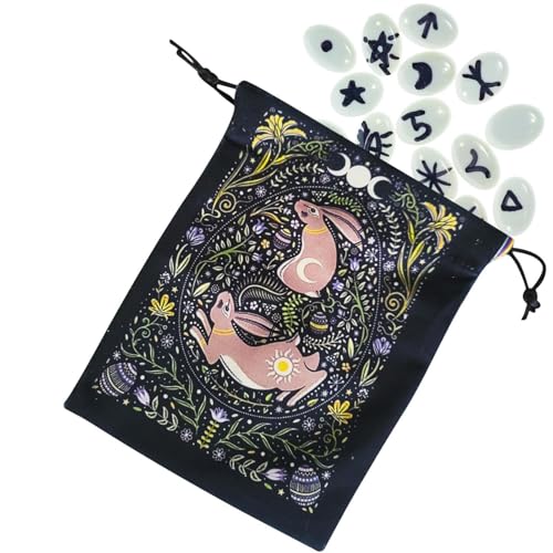 Tarot-Kartenhalter-Beutel – Mehrzweck-Tarot-Kartentaschen, Tragbare Tarot-Tasche | Leichter Tarotkartenhalter Mit Kordelzug, Multifunktionale Tarot-Werkzeugtasche Für Hexen-Wahrsagerei-Brettspielkarte von Fmzrbnih