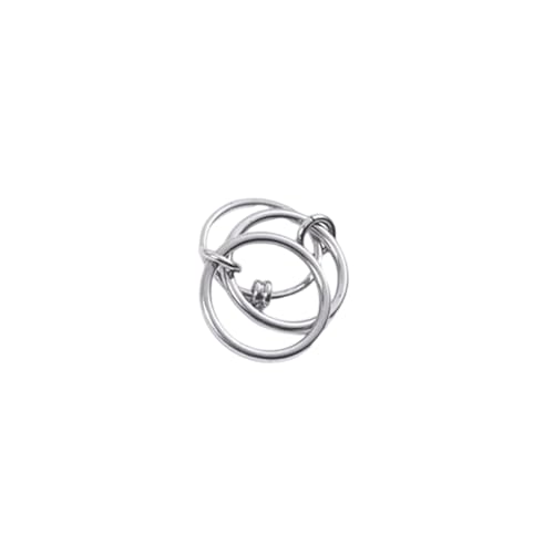 Focisa Ring Ringe Damen Bijouterie Herren Mehrschichtiger Twist-Ring-Zeigefingerring Für Damen, Sehr Schöner Ring, Ganz Besonderes 9-Silber von Focisa