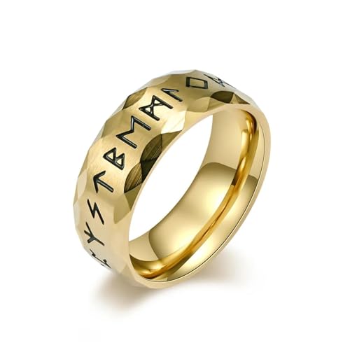 Ring Ringe Damen Bijouterie Herren Der Retro-Schmuckring Für Herren Und Damen Ist EIN Sehr Modischer Und Exquisiter Ring Für Sie. 9 Gold von Focisa