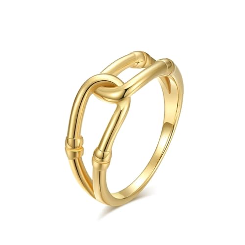 Ring Ringe Damen Bijouterie Herren Unisex-Eheringe Für Männer Und Frauen. Einfache Und Klassische Ringe, Die Einzigartig Und Schön Sind. 5 Gold von Focisa