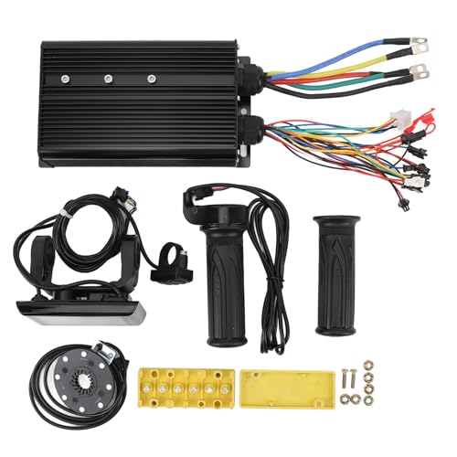 Fockety Elektrofahrrad Controller Kit, 80 A Motorgeschwindigkeitsregler, S966 LCD Anzeigefeld, 20 facher Gashebel, 8C Geschwindigkeitsunterstützungssensor, 60 V 2000 W 3000 W 72 V 3000 W von Fockety