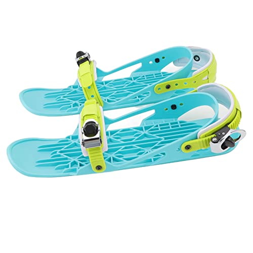 Fockety Mini-Kurz-Ski-Skates für Schnee, verstellbare Winter-Snowskates für Kinder und Erwachsene, Schneekufen, Skiboards, zur Befestigung an Ski- oder Snowboardstiefeln von Fockety