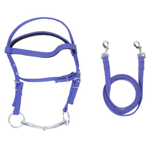 Fockety Verstellbarer Zaumzügel für Pferde, Nylon, Seil-Bungees, Seitlicher Zügel von Equestrian Gear, Verbesserte Kontrolle und Komfort. Pferdetrense, Springzaum, Kopfstück, Reitzügel von Fockety