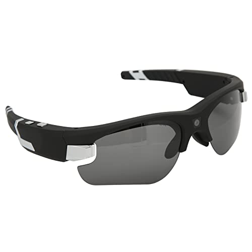 Intelligente Kamerabrille, 1080P HD-Videobrille mit Foto, Video und Audio, 4 Austauschbare Linsen, Tragbare Tragbare Kamera-Sonnenbrille für Damen/Herren, Drinnen und Draußen, Sport, Autofahren von Fockety
