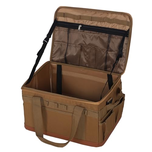 Taktische Camping Aufbewahrungstasche, 30 L, Taktische Utility Einkaufstasche mit Schultergurt, Camping Kochgeschirr Organizer, Kofferraum Organizer, Garagen Kofferraum Organizer von Fockety