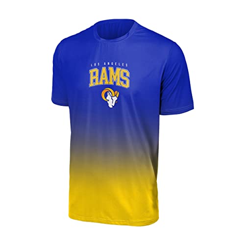 Foco Los Angeles Rams NFL Gradient Mesh Jersey Short Sleeve Herren T-Shirt - S von Foco