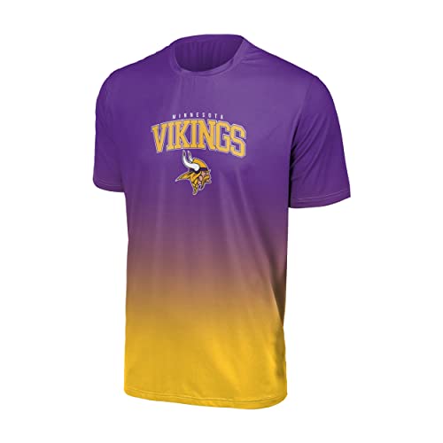 Foco Minnesota Vikings NFL Gradient Mesh Jersey Short Sleeve Herren T-Shirt - XXL von Foco