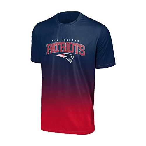 Foco New England Patriots NFL Gradient Mesh Jersey Short Sleeve Herren T-Shirt - XXL von Foco