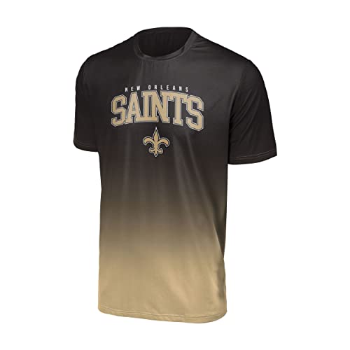 Foco New Orleans Saints NFL Gradient Mesh Jersey Short Sleeve Herren T-Shirt - M von Foco