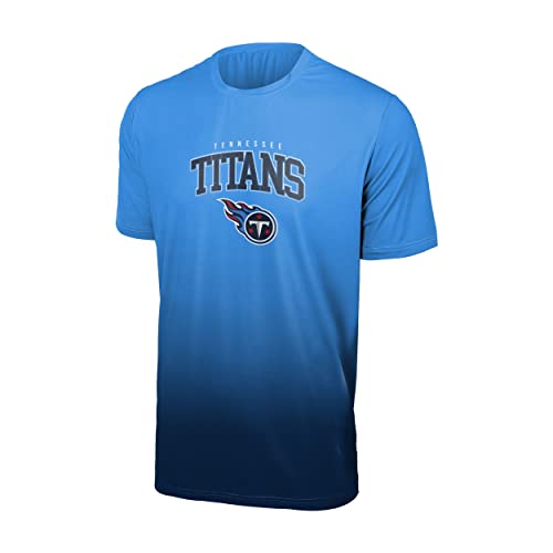 Foco Tennessee Titans NFL Gradient Mesh Jersey Short Sleeve Herren T-Shirt - XL von Foco