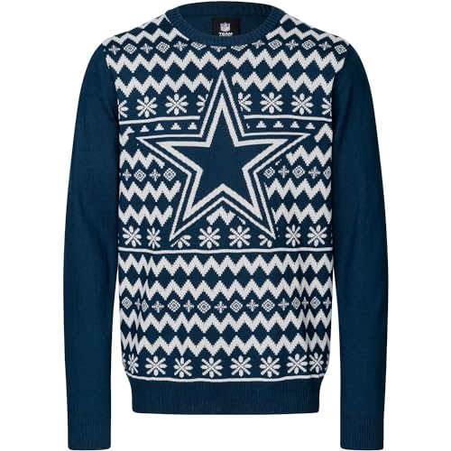 FOCO NFL Winter Sweater XMAS Strick Pullover Dallas Cowboys - L von FOCO