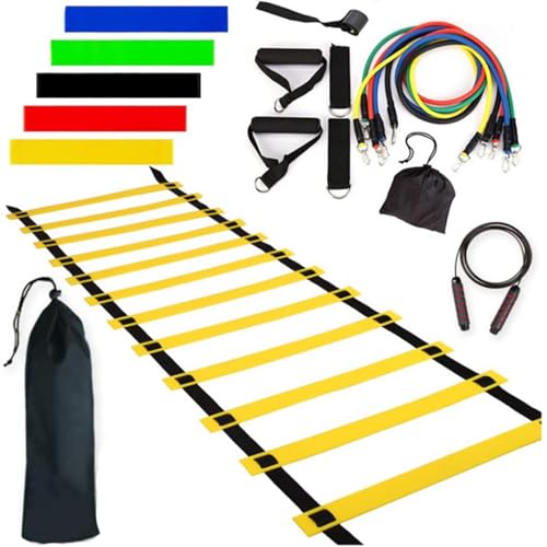 Agility Ladder Speed | Speed Agility Training Set | Soccer Training Agility | Agility Training Tools, Speed Training Gear, Agility Training Set, Agility Leiter Training Kit von Foeirp